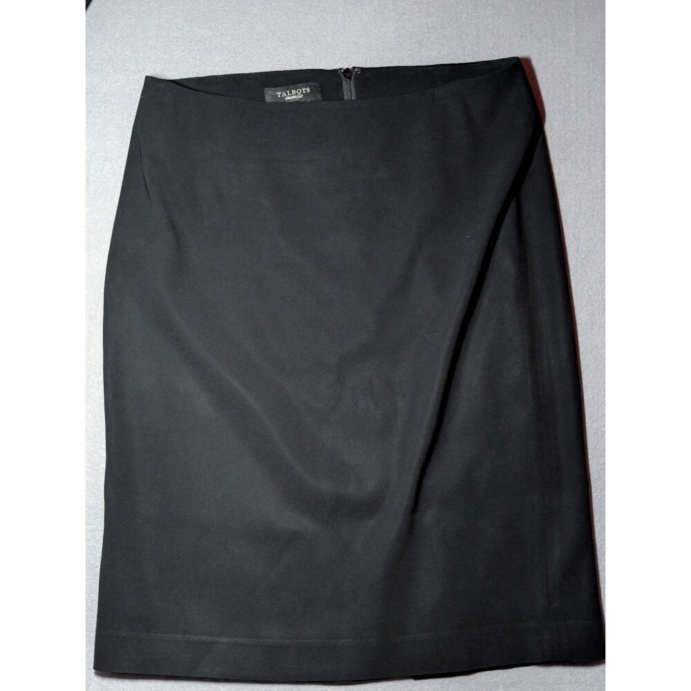 Talbots Womens 6 Petite 6P Black Cropped Blazer Jacket Tailored + Skirt SET OF 2 - Picture 3 of 16